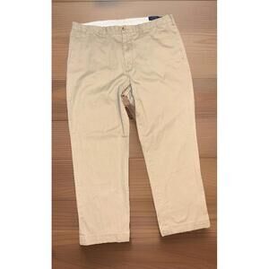 Polo Ralph Lauren Classic Fit Chino Pants Mens 38x29 Beige Khaki Straight Flat
